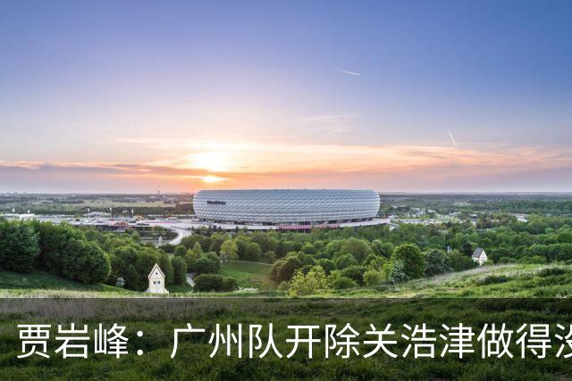 贾岩峰：广州队开除关浩津做得没错 输球不能输人